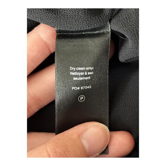 Rag & Bone Dress Neeva crepe one shoulder minidress black size 0 - Picture 7 of 7